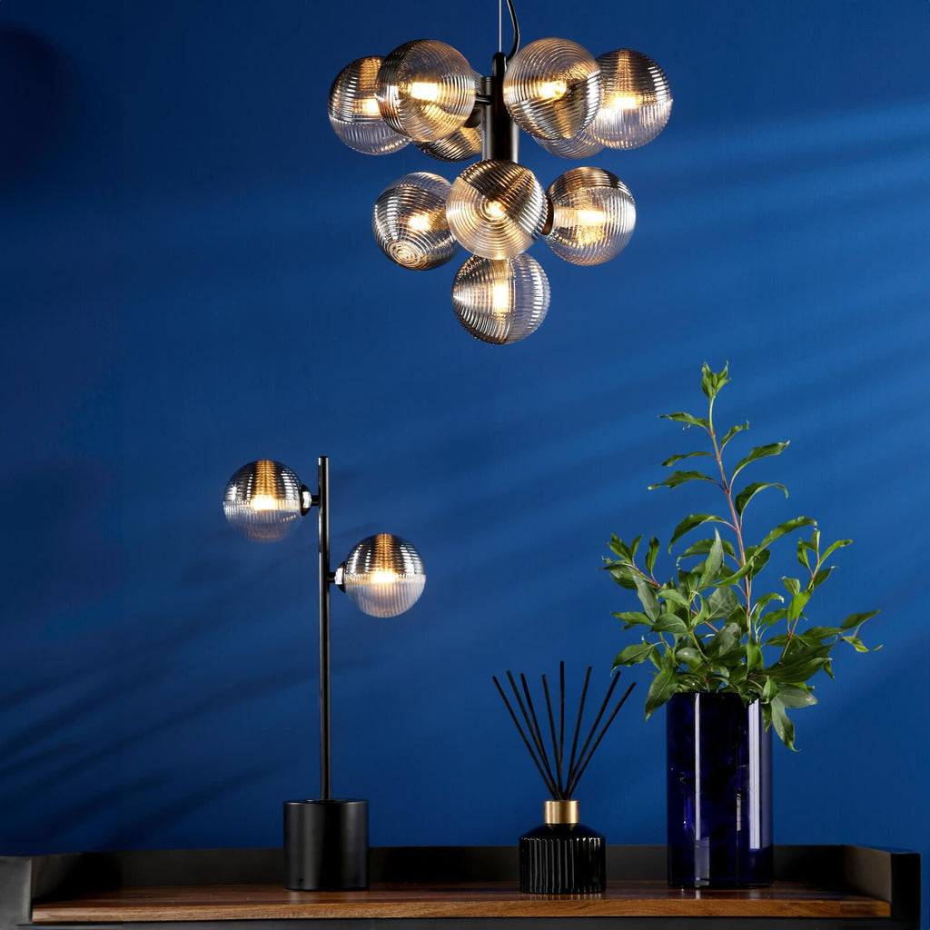 Alnorel Lustre Métal Verre Créativité Individuelle 10 Lumières - Neutralighting