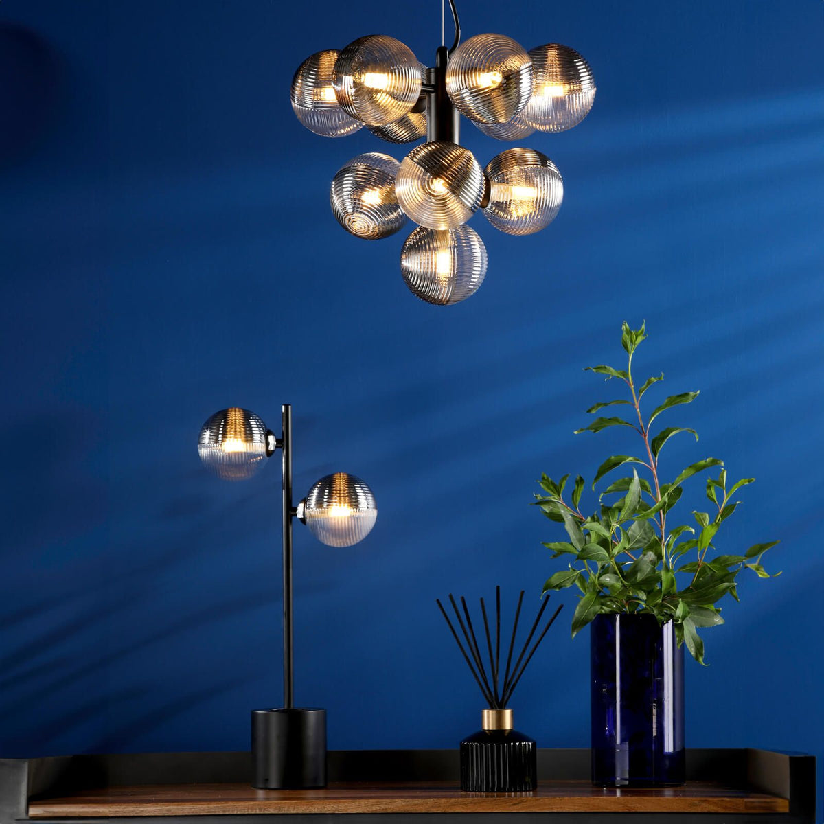 Alnorel Lustre Métal Verre Créativité Individuelle 10 Lumières - Neutralighting
