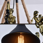 Epoch Lustre Vintage en Métal Noir Salon/Restaurant - Neutralighting
