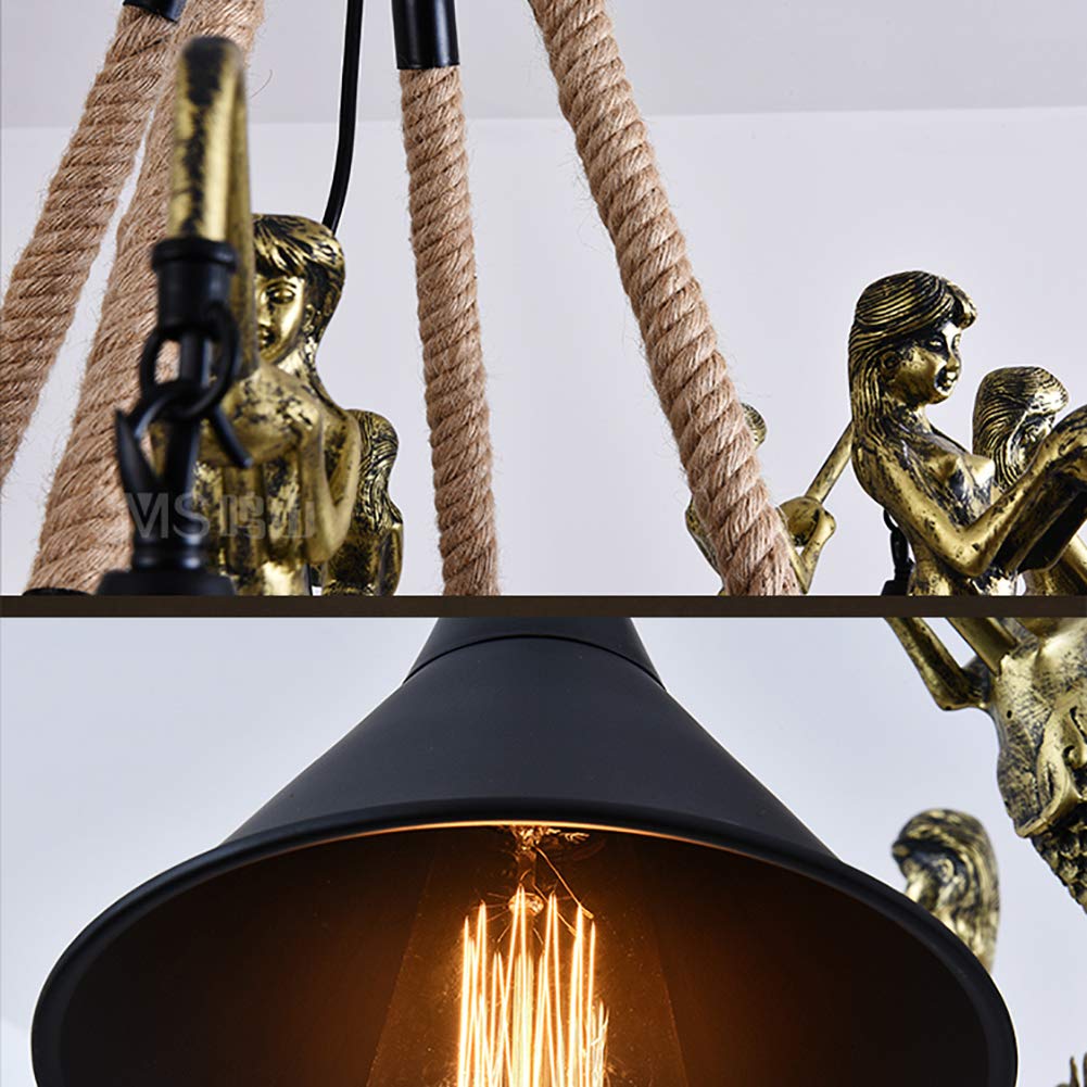 Epoch Lustre Vintage en Métal Noir Salon/Restaurant - Neutralighting