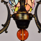 Tiffany Vintage LED Lustre Verre Salon/Chambre À Coucher - Neutralighting