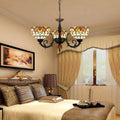 Tiffany Vintage LED Lustre Verre Salon/Chambre À Coucher - Neutralighting