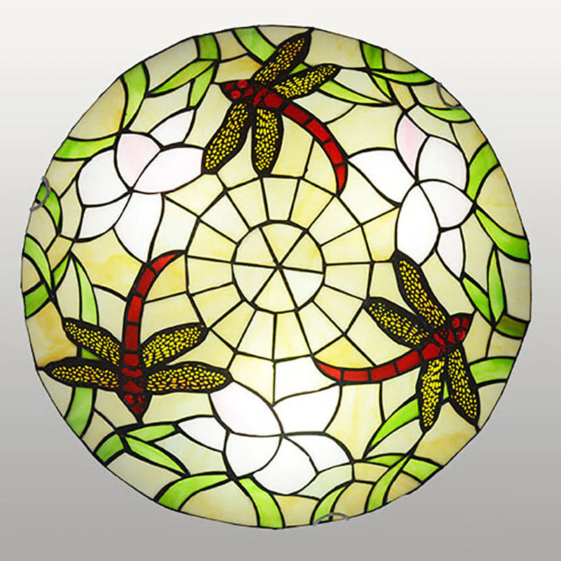 Tiffany Vintage LED Plafonnier Verre Chambre À Coucher - Neutralighting