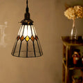 Tiffany Suspension Luminaire LED Vintage Métal/Verre Chambre/Salon - Neutralighting