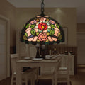 Tiffany Vintage LED Suspension Métal Verre Salon - Neutralighting