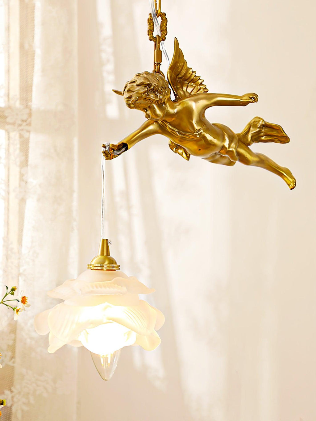Solene Suspension Luxe en Laiton - Neutralighting