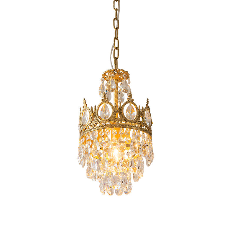 Lustra Suspension Lampe Gouttelettes de Cristal Vintage - Neutralighting