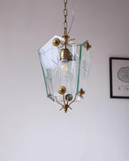 Vintage Suspension Lampe Verre Style Matcha - Neutralighting