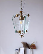 Vintage Suspension Lampe Verre Style Matcha - Neutralighting