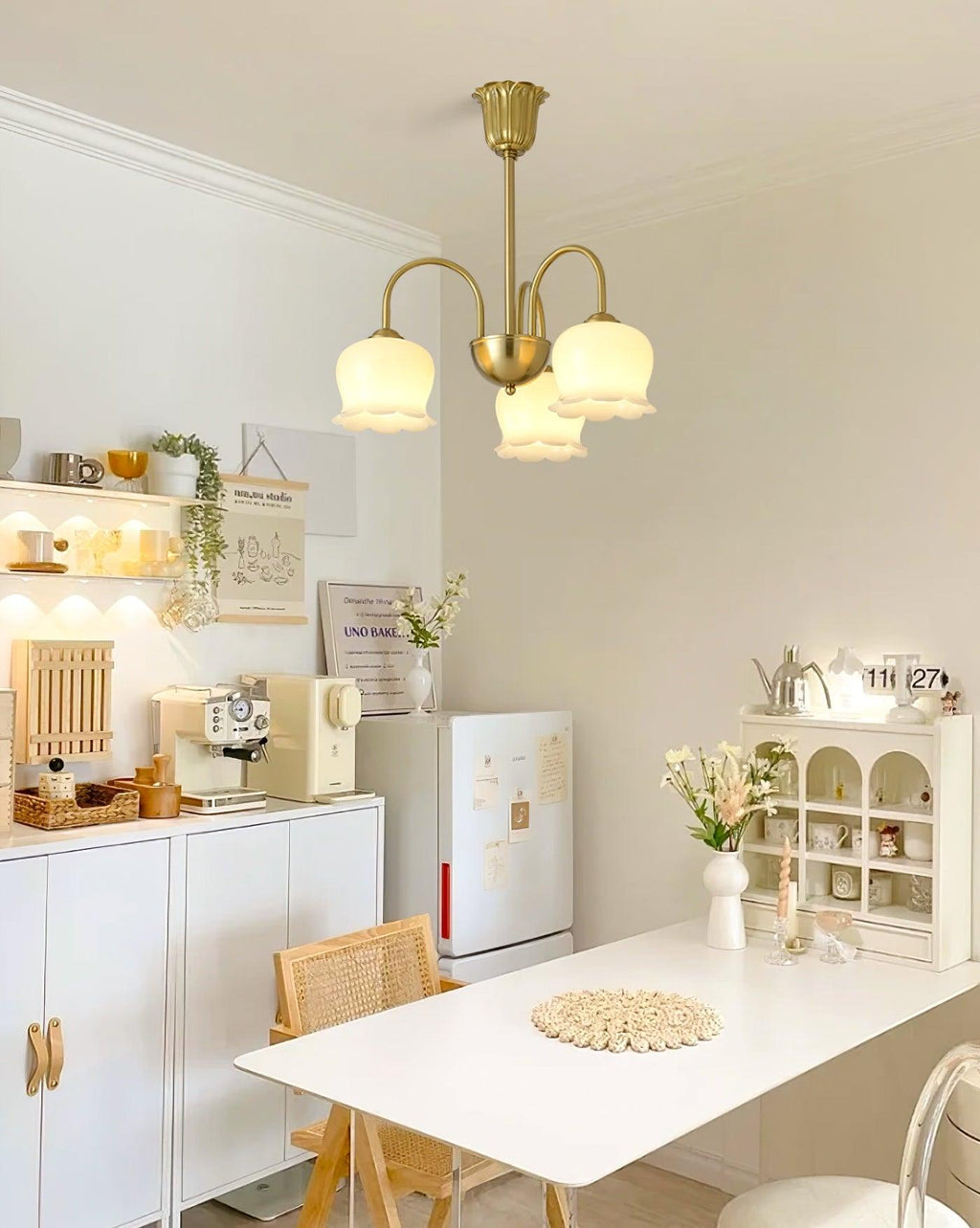 Fionel Lustre en Verre Pétale Floral - Neutralighting