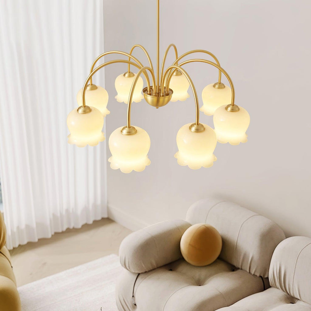 Fionel Lustre en Verre Pétale Floral - Neutralighting