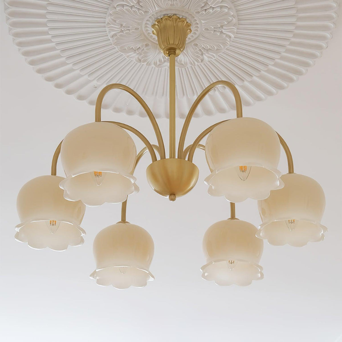 Fionel Lustre en Verre Pétale Floral - Neutralighting