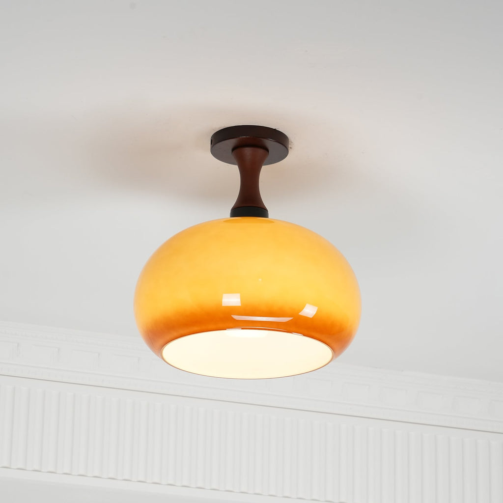 Liora Plafonnier en verre ambré - Neutralighting