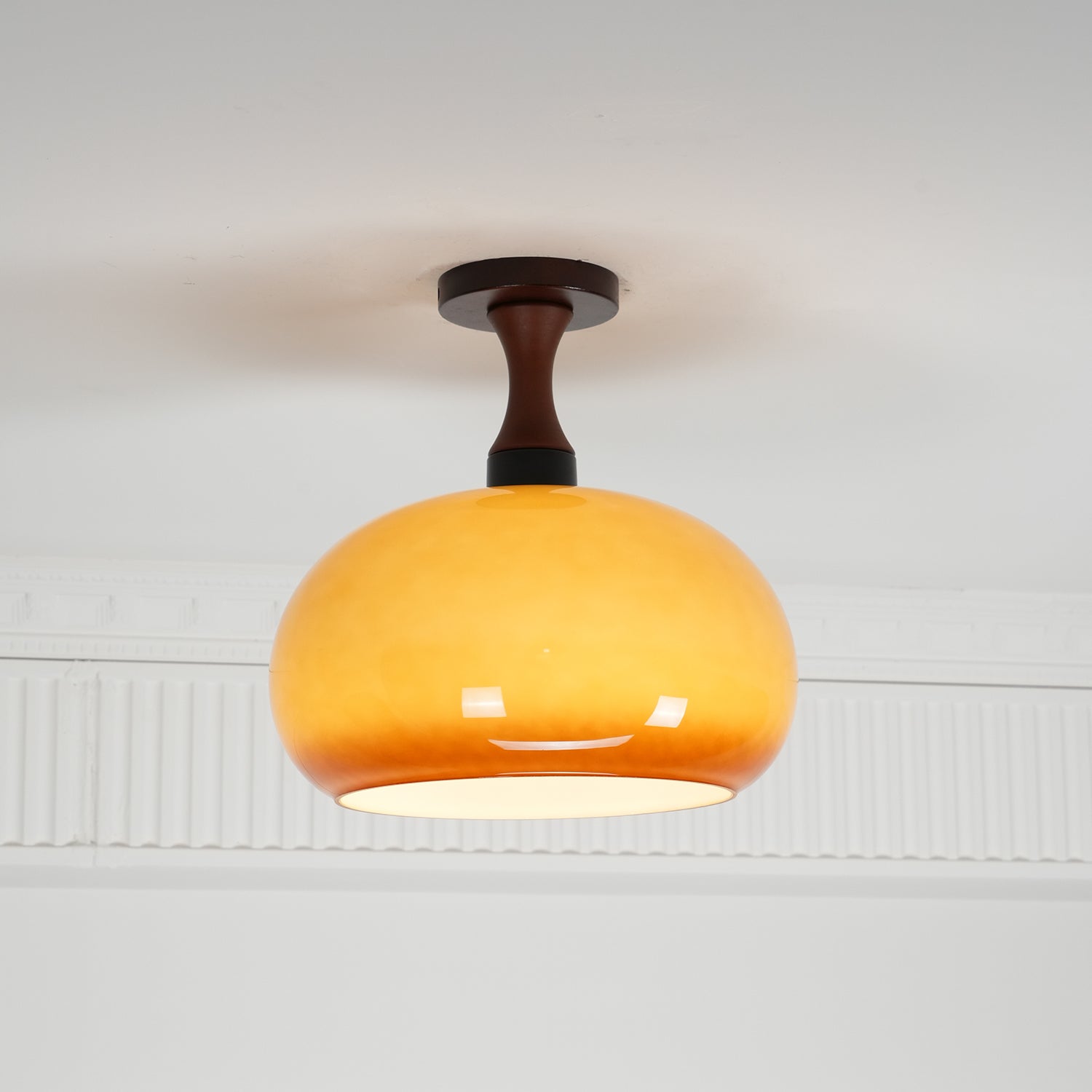 Liora Plafonnier en verre ambré - Neutralighting