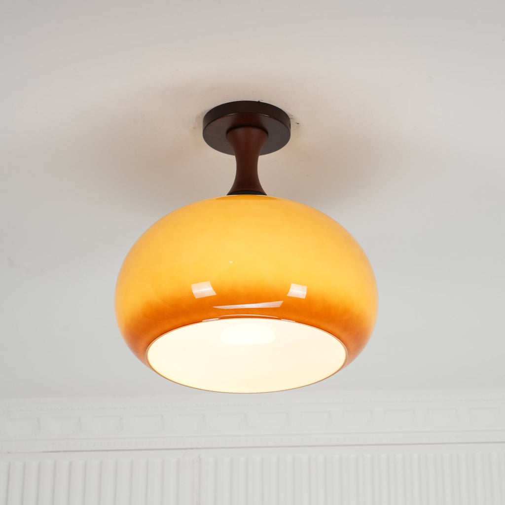 Liora Plafonnier en verre ambré - Neutralighting