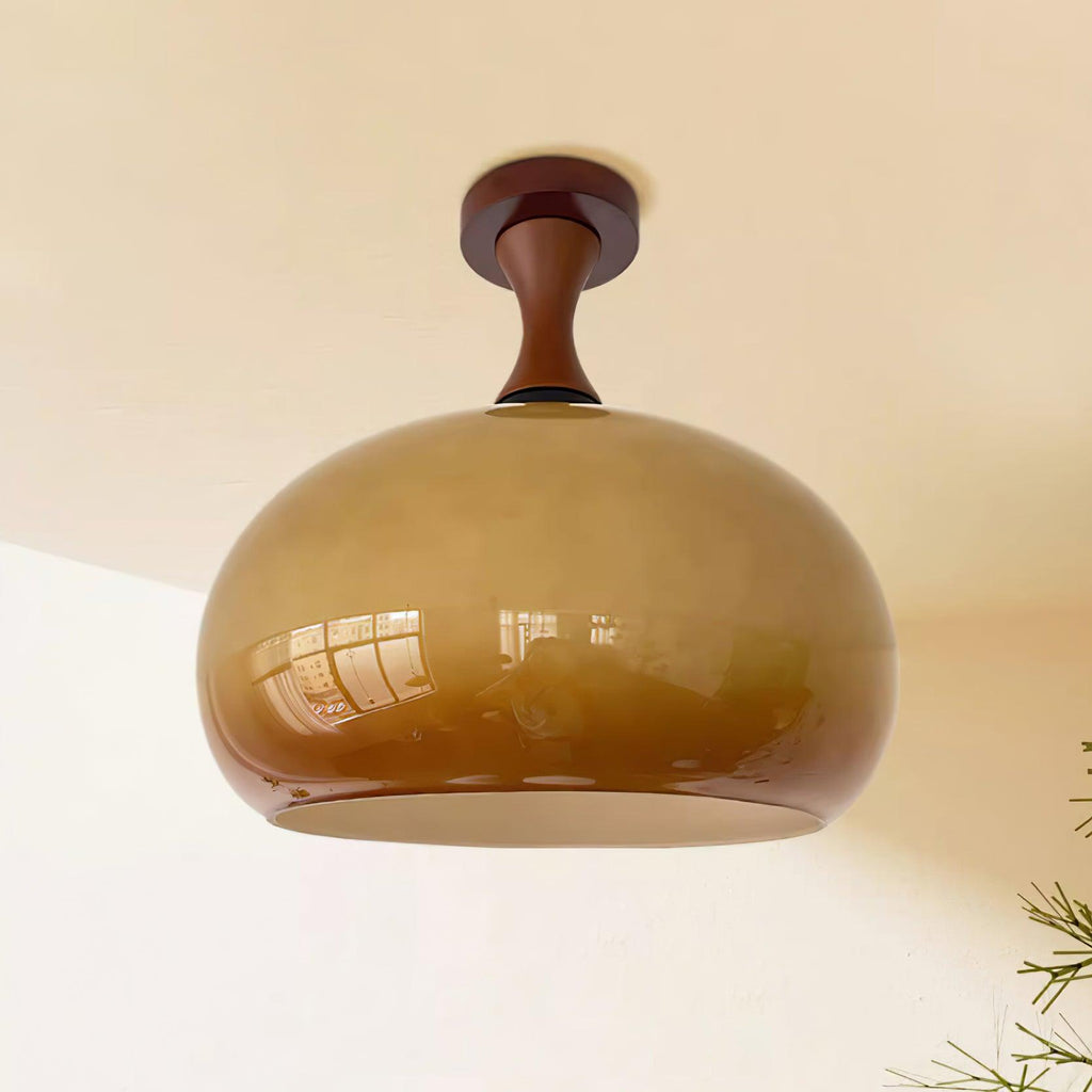 Liora Plafonnier en verre ambré - Neutralighting