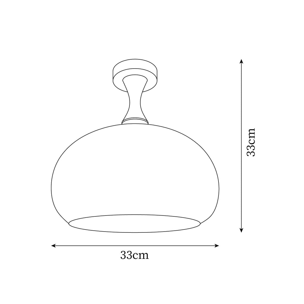 Liora Plafonnier en verre ambré - Neutralighting