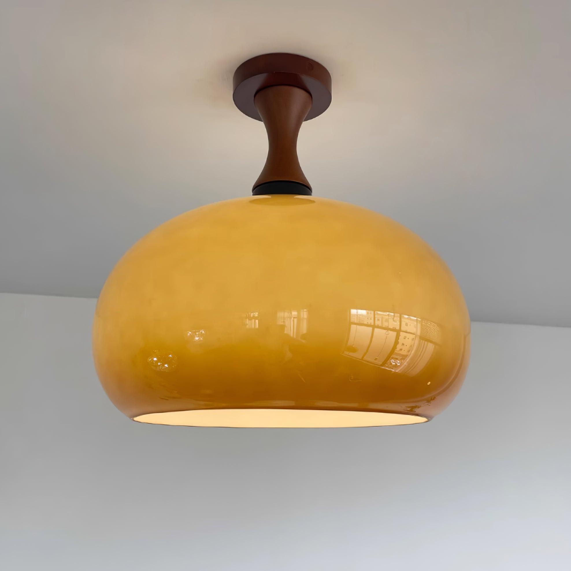 Liora Plafonnier en verre ambré - Neutralighting