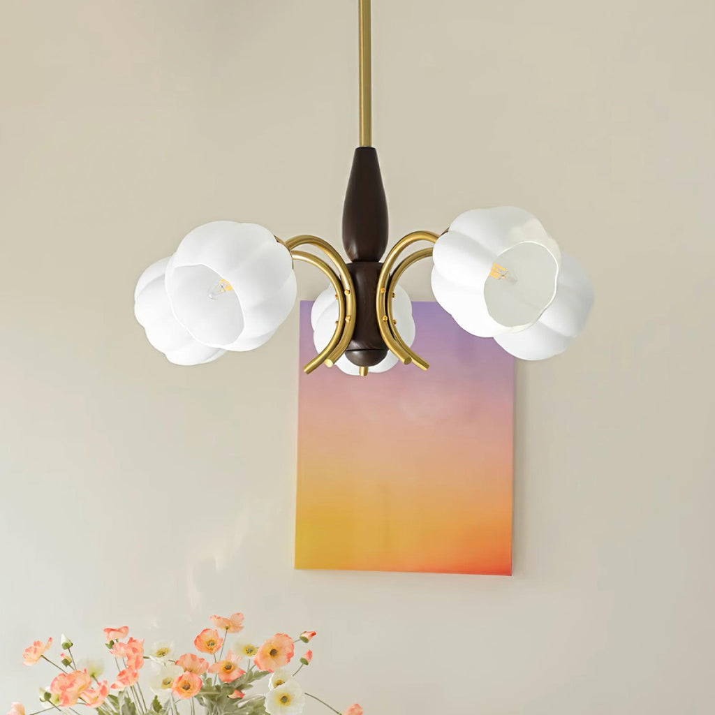 Flora Chandelier en Bois Vintage - Neutralighting