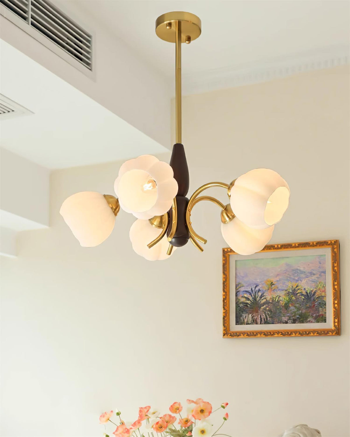 Flora Chandelier en Bois Vintage - Neutralighting