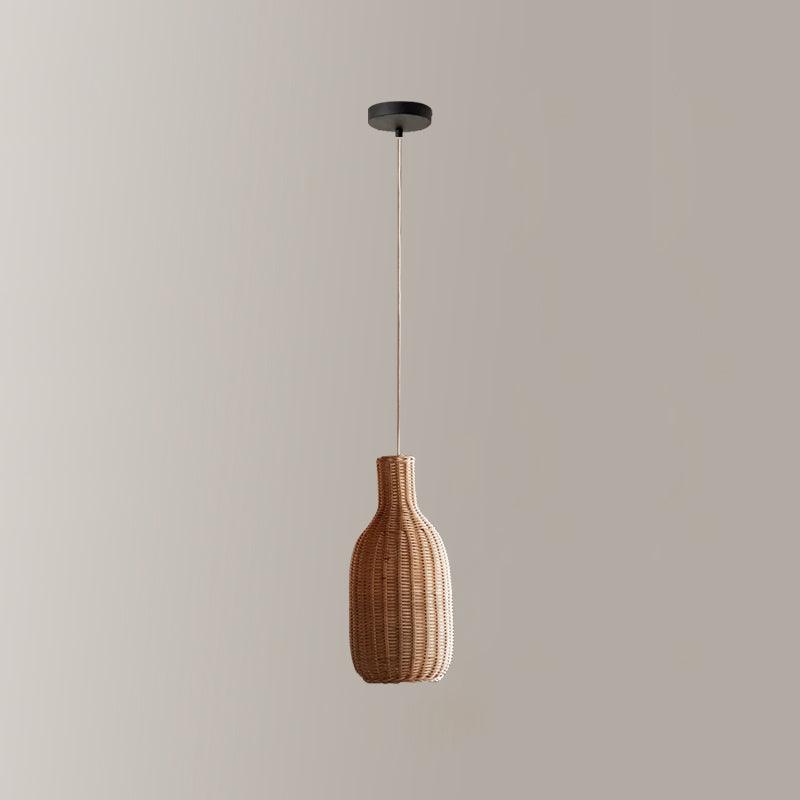 Solvice Vintage Rotin Pendentif Lampe - Neutralighting