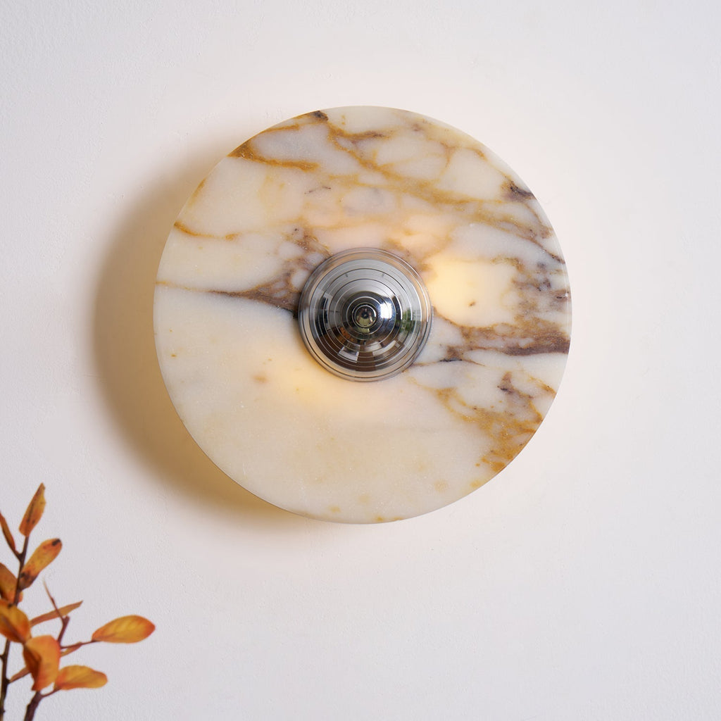 Sfera Applique Murale Moderne LED Disque en Marbre - Neutralighting