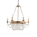Alzoros Lustre Cristal Bois Luxe Postmoderne - Neutralighting
