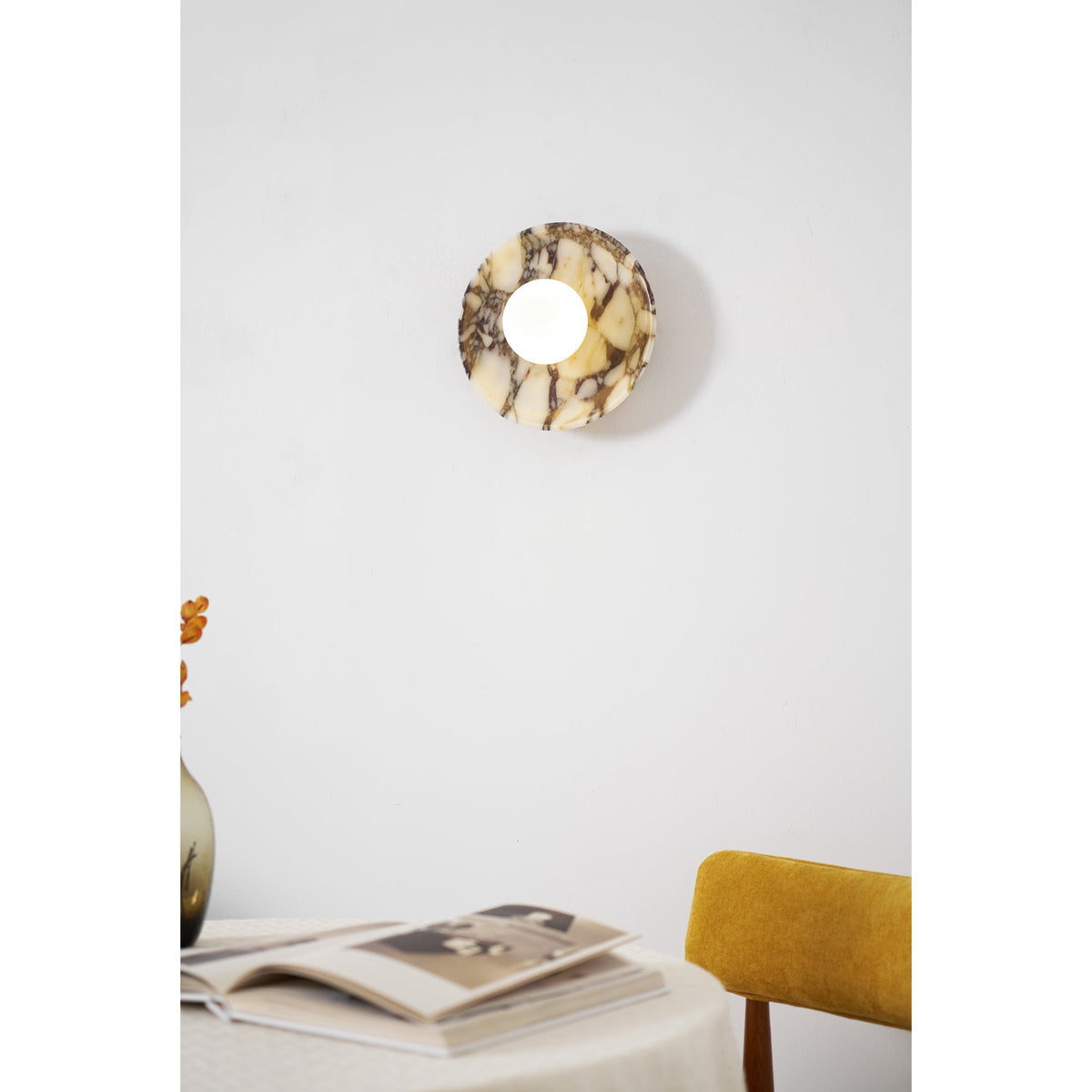 Cacariel Applique Murale Minimaliste Marbre Verre - Neutralighting