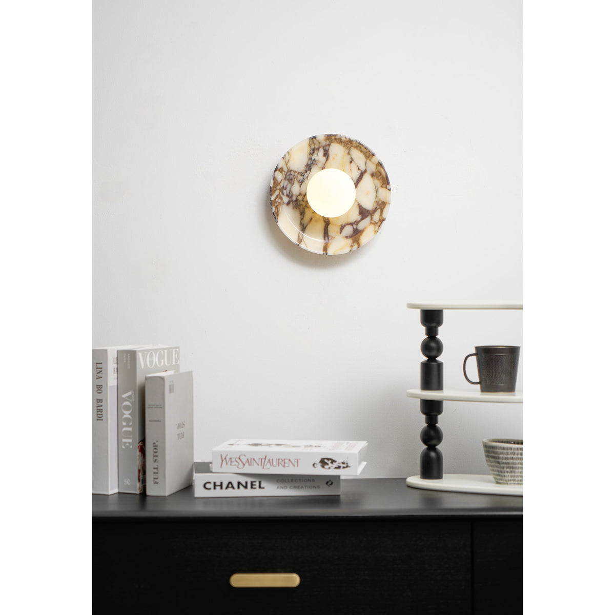 Cacariel Applique Murale Minimaliste Marbre Verre - Neutralighting