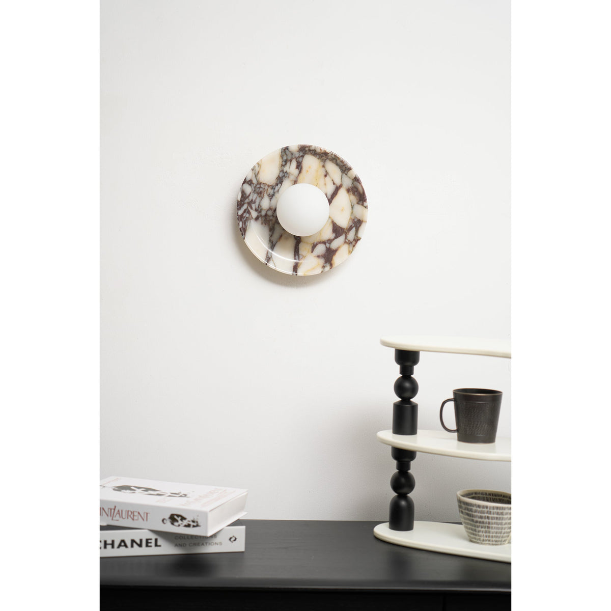 Cacariel Applique Murale Minimaliste Marbre Verre - Neutralighting