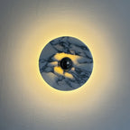 Sfera Applique Murale Moderne LED Disque en Marbre - Neutralighting