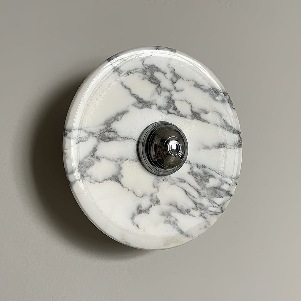 Sfera Applique Murale Moderne LED Disque en Marbre - Neutralighting