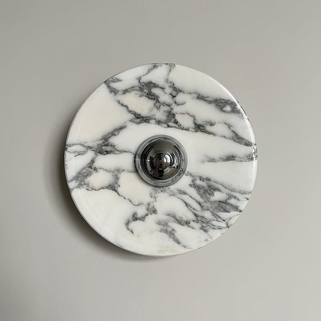 Sfera Applique Murale Moderne LED Disque en Marbre - Neutralighting