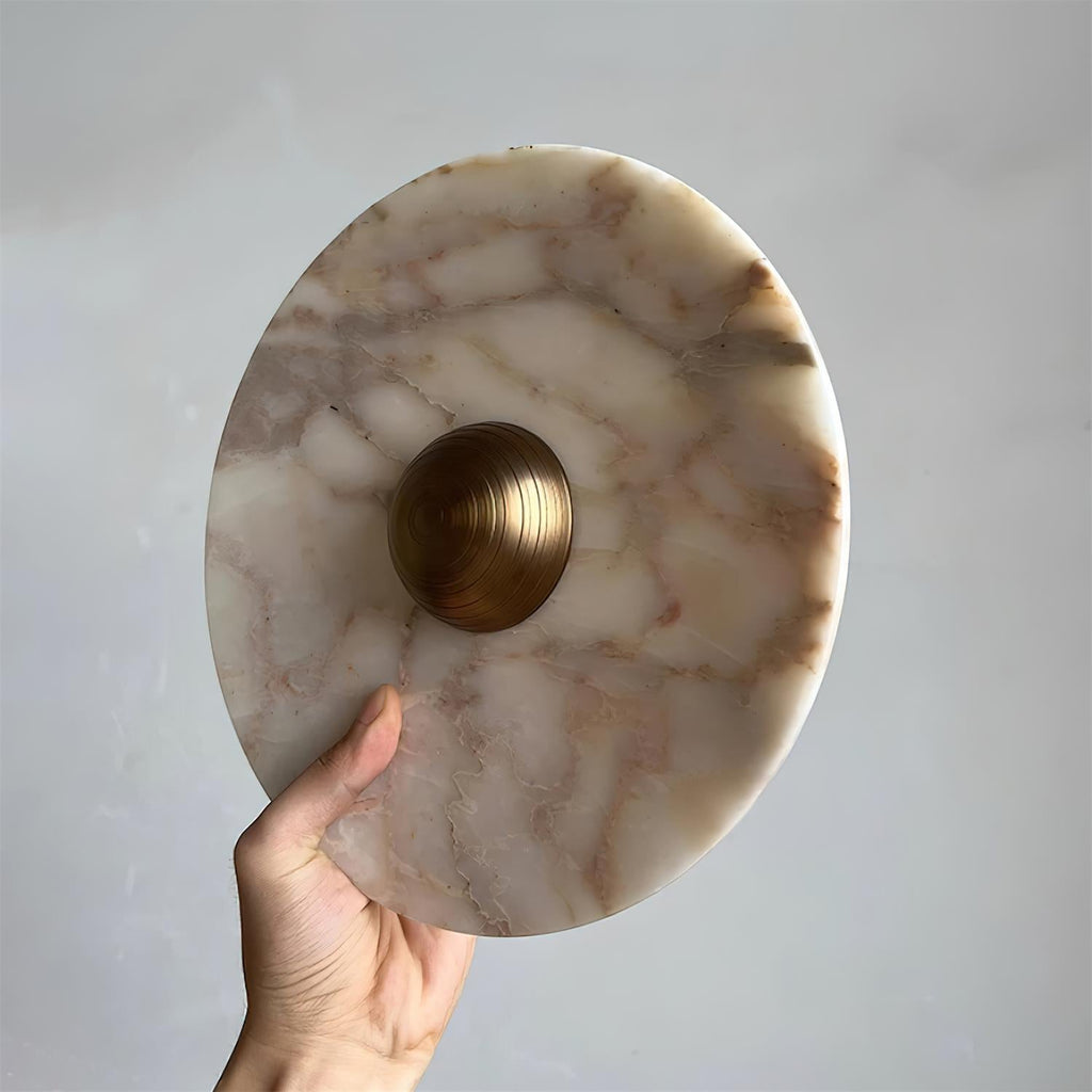 Sfera Applique Murale Moderne LED Disque en Marbre - Neutralighting