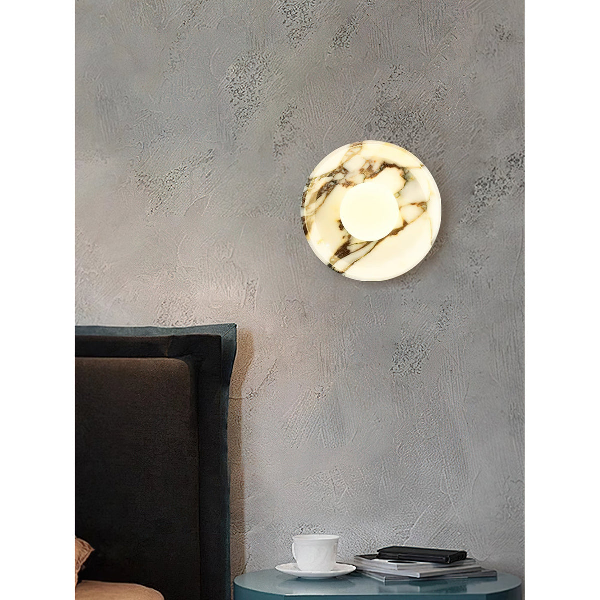 Cacariel Applique Murale Minimaliste Marbre Verre - Neutralighting