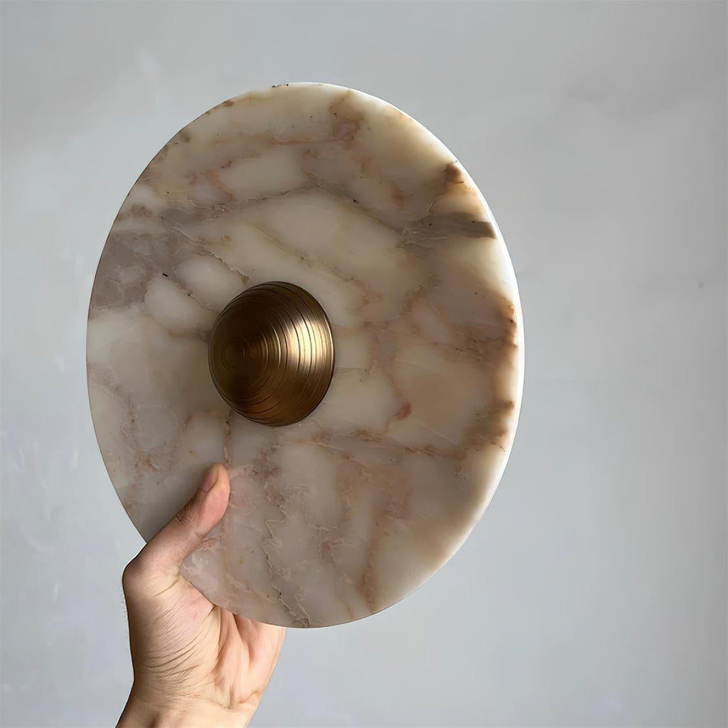Sfera Applique Murale Moderne LED Disque en Marbre - Neutralighting