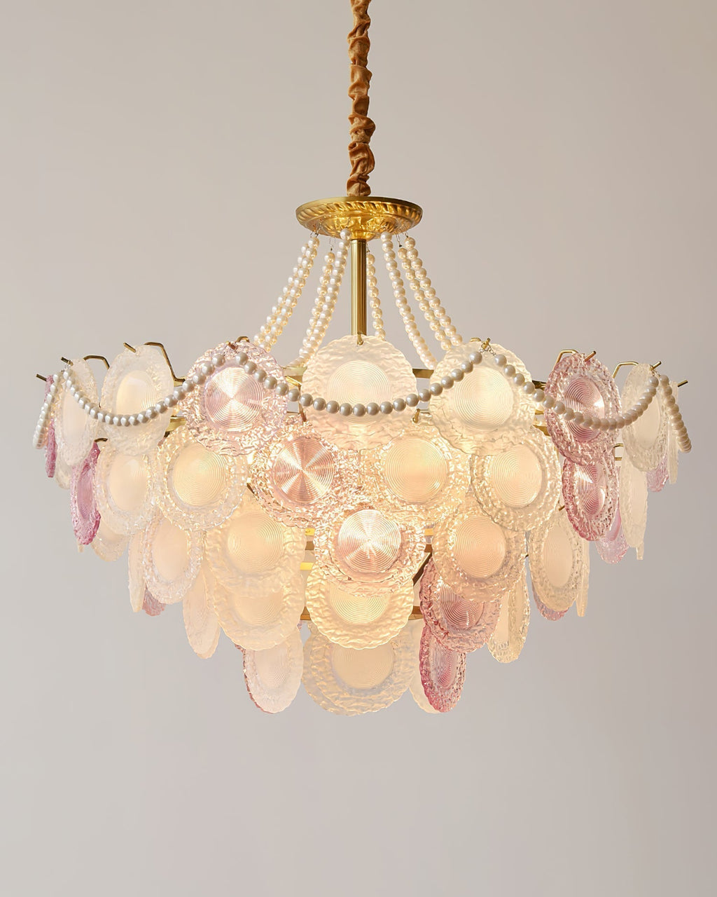 Violaire Lustre Disques Clairs Rose Poudré - Neutralighting