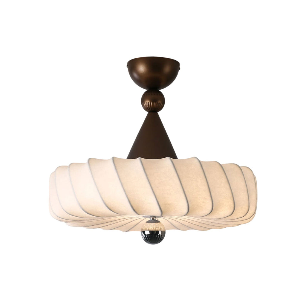 Zelore Tourbillon Tissu Bronze Suspension Lumière - Neutralighting