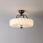 Zelore Tourbillon Tissu Bronze Suspension Lumière - Neutralighting