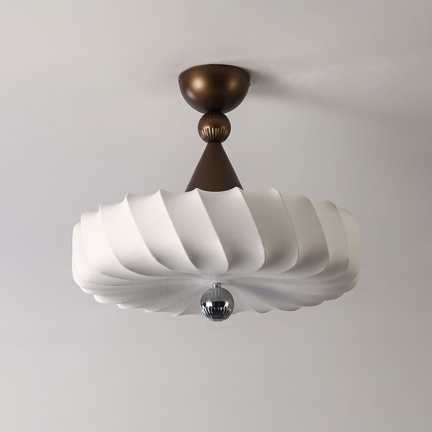 Zelore Tourbillon Tissu Bronze Suspension Lumière - Neutralighting
