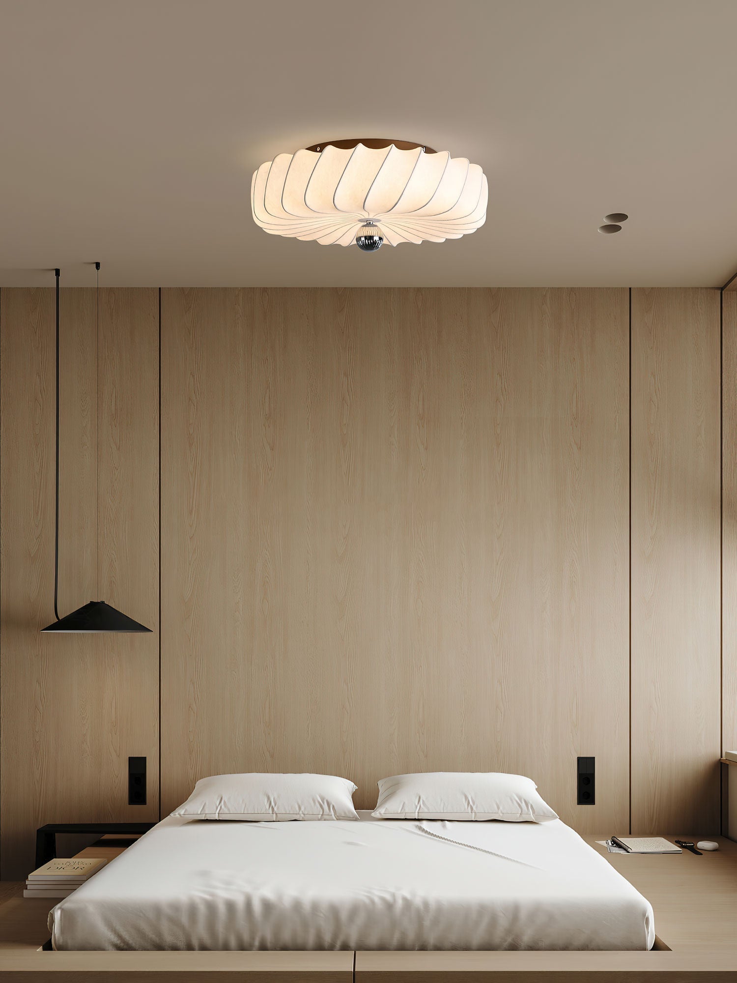 Zelore Tourbillon Tissu Bronze Suspension Lumière - Neutralighting