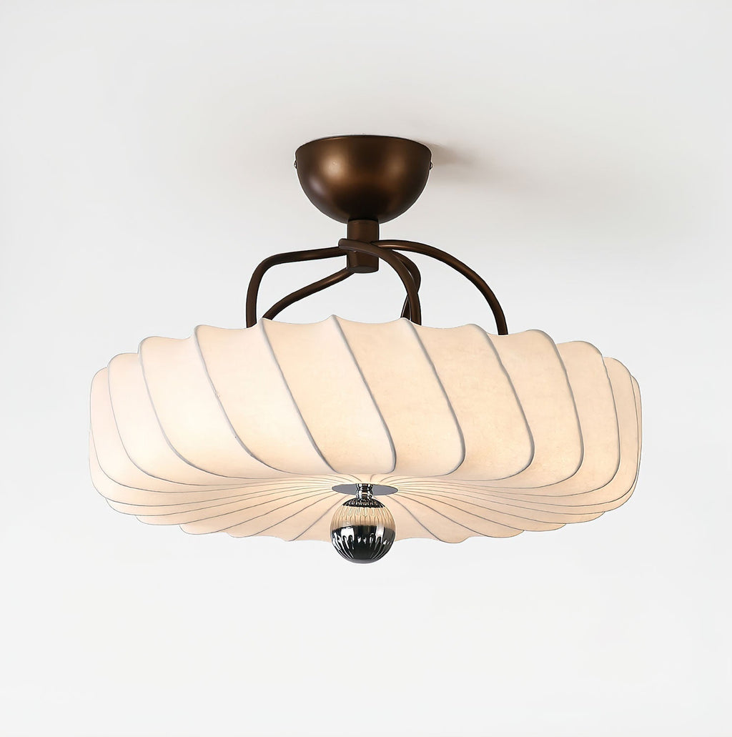 Zelore Tourbillon Tissu Bronze Suspension Lumière - Neutralighting