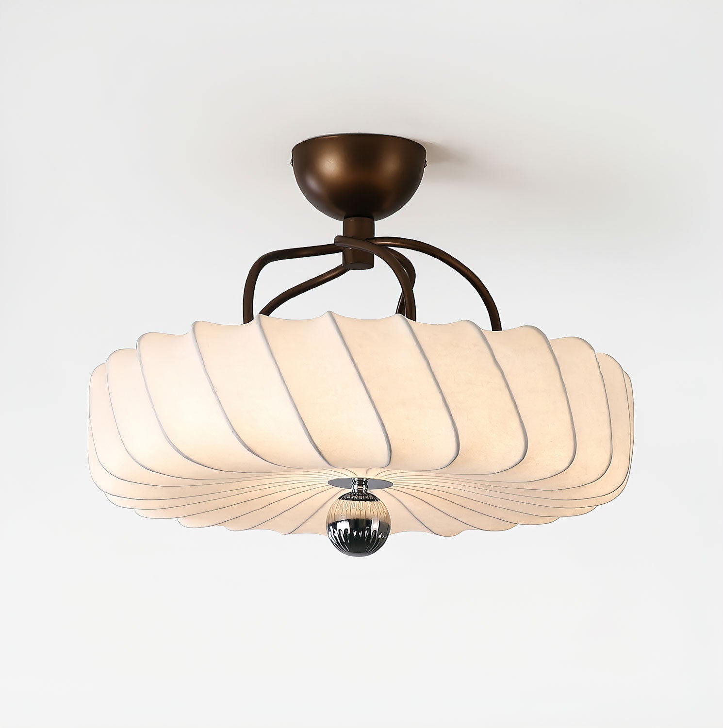 Zelore Tourbillon Tissu Bronze Suspension Lumière - Neutralighting