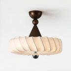 Zelore Tourbillon Tissu Bronze Suspension Lumière - Neutralighting