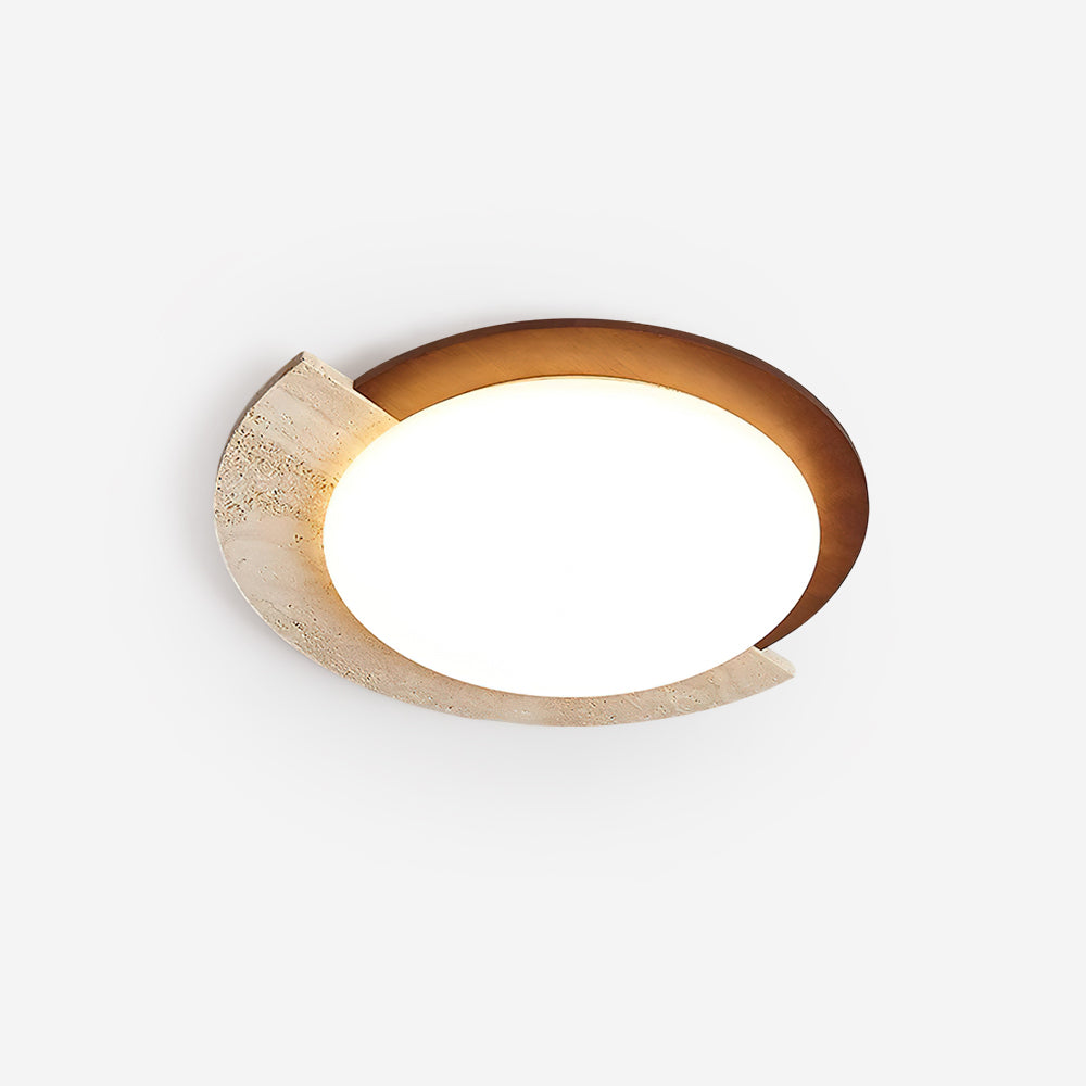 Ritta Plafonnier Ovale LED Travertin - Neutralighting