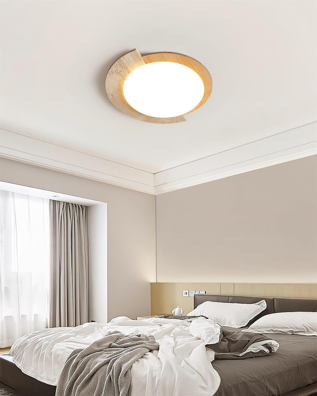 Ritta Plafonnier Ovale LED Travertin - Neutralighting