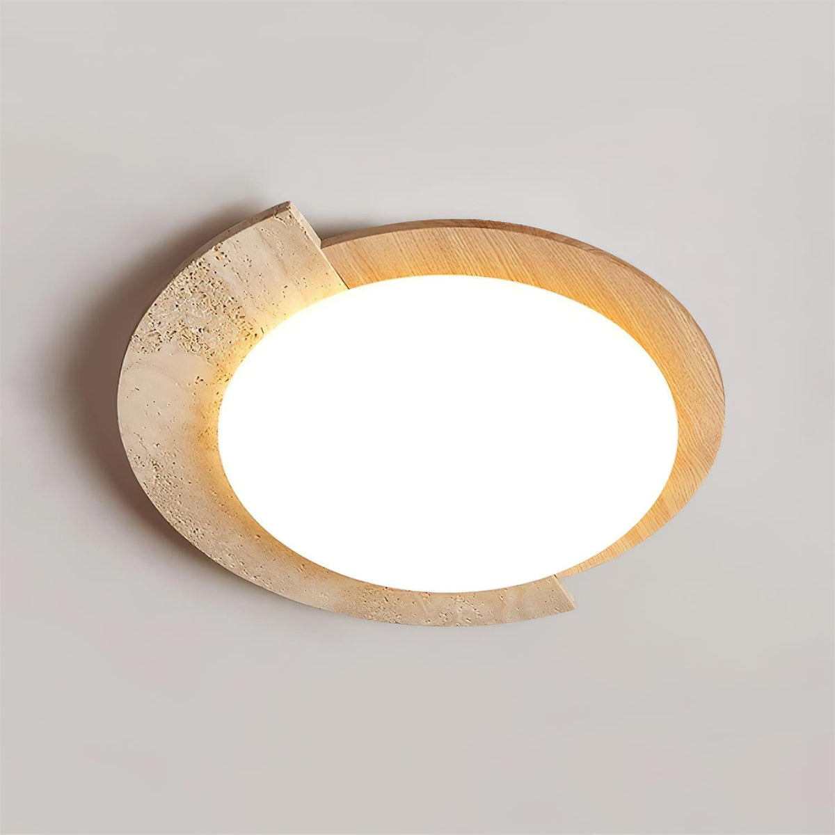 Ritta Plafonnier Ovale LED Travertin - Neutralighting