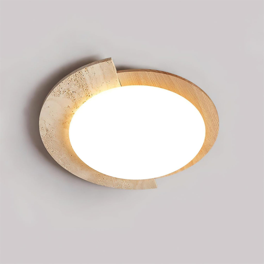 Ritta Plafonnier Ovale LED Travertin - Neutralighting
