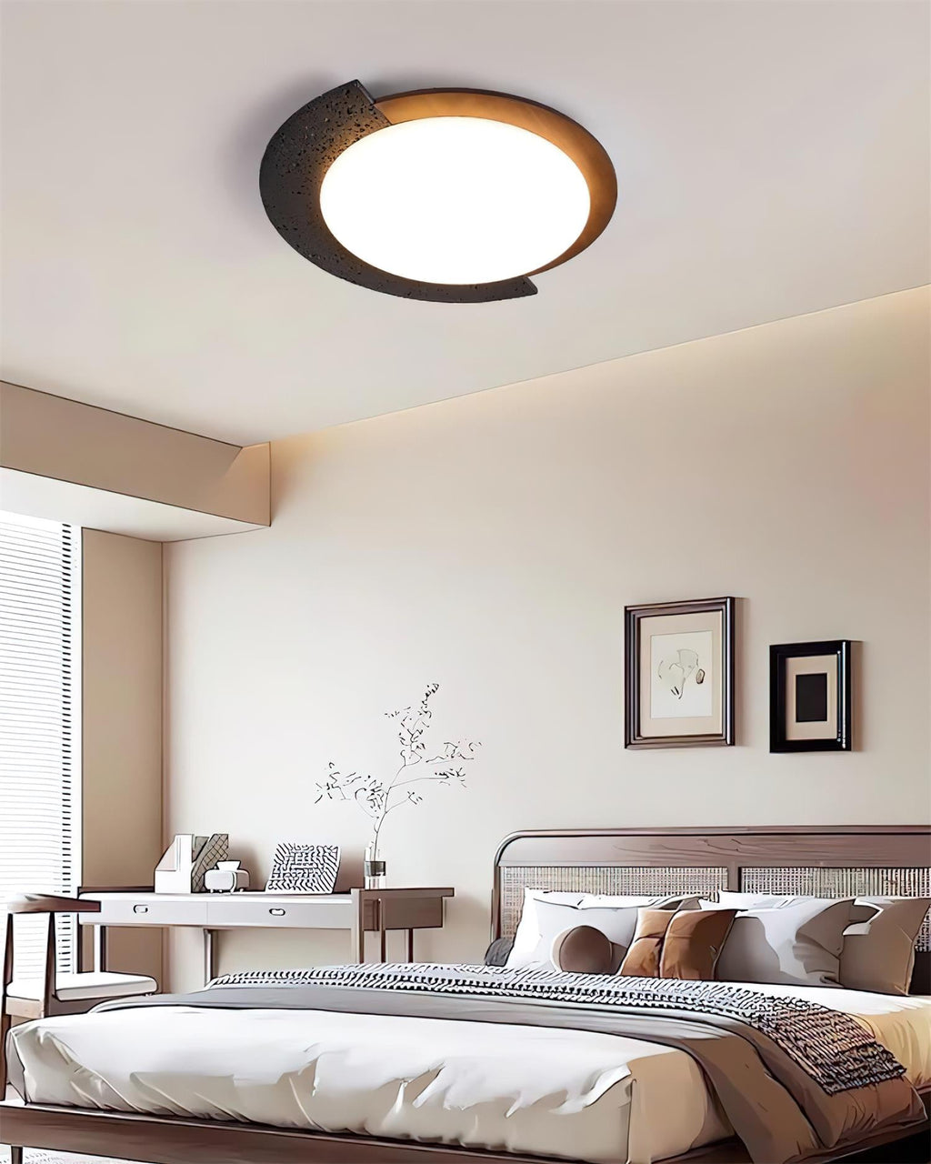 Ritta Plafonnier Ovale LED Travertin - Neutralighting