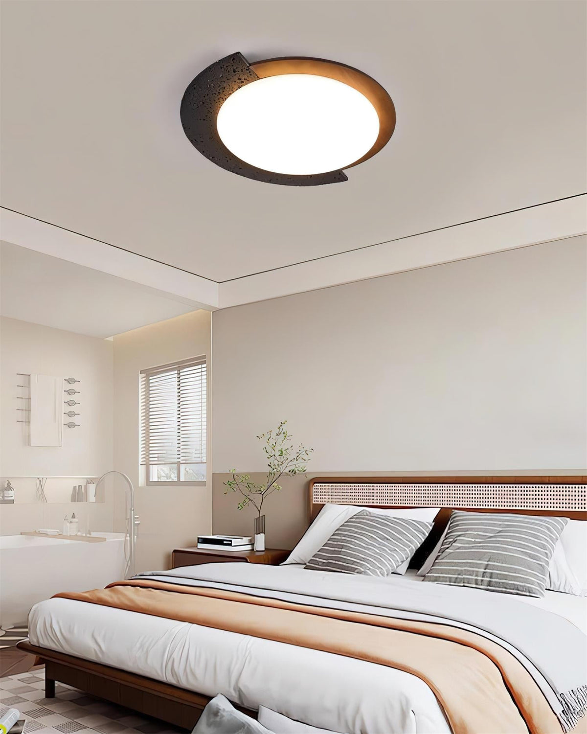 Ritta Plafonnier Ovale LED Travertin - Neutralighting
